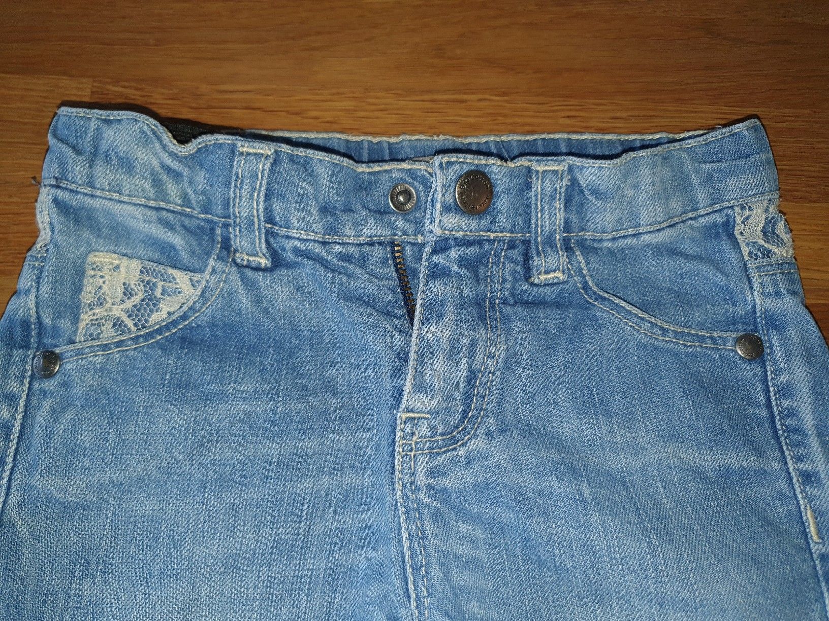 Naturaline Pantaloni: Jeans mit Spitze, Gr. 92, Naturaline – Usato da Einigen venduto da thundermother 1