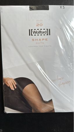 Wolford Shape Dots Tights XS, 20 Denier, Neu & Original!