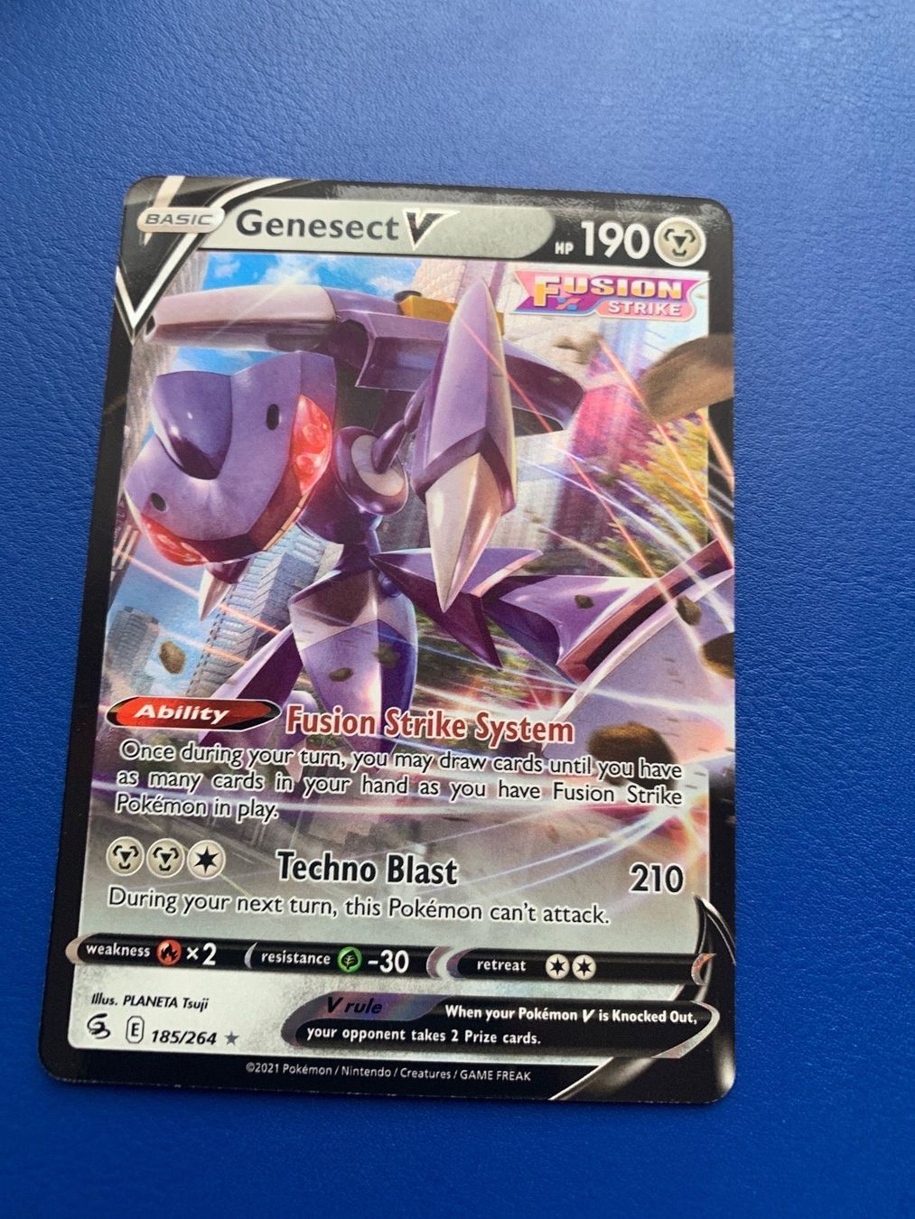 Pokémon Carte collezionabili: Pokemon GenesectV Fusion Strike 185/264 – Nuovo (secondo la descrizione) da Bellach venduto da Pokemam
