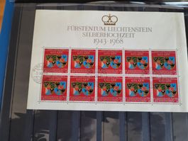 Fürstentum Liechtenstein10er Briefmarkenblock