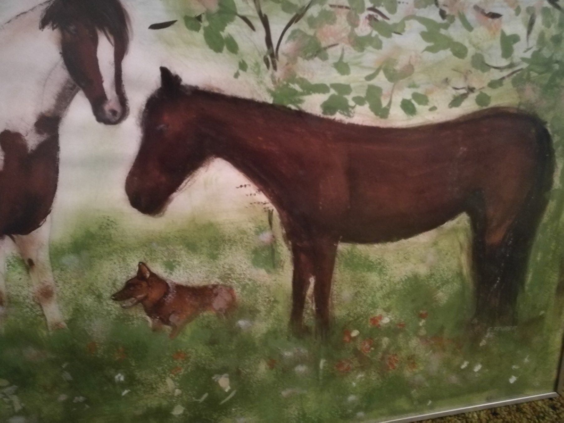 Tableaux: Pferdegemälde signiert E. Feurer 82 – Neuf (Voir description) à Horn par sonjamenzi 3