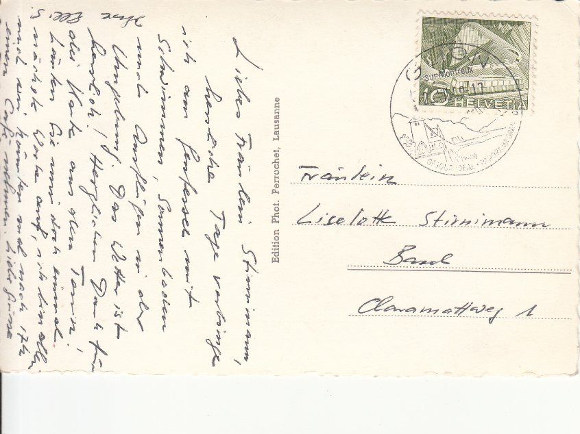 Cartoline postali: Glion 1959 – Usato da Bürglen TG venduto da StampGraf 1