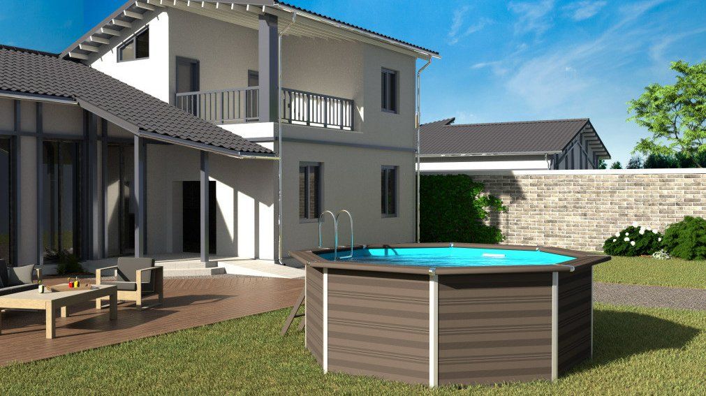Schwimmbad: KIT Composit Pool 8 eck – Neu und originalverpackt aus Gontenschwil von colibri24. 1