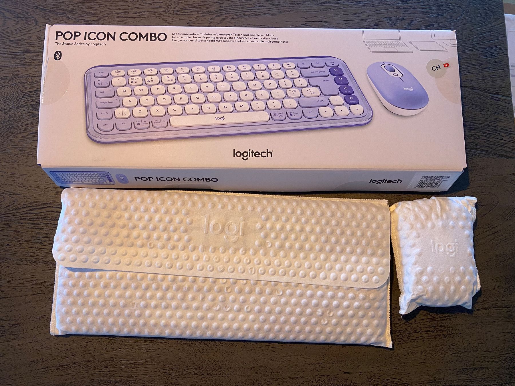 Logitech Tastiere: Logitech POP Icon Combo Tastatur und Maus - Funk/Bluetooth – Nuovo e nell'imballaggio originale da Jonen venduto da YoKoDesign 1