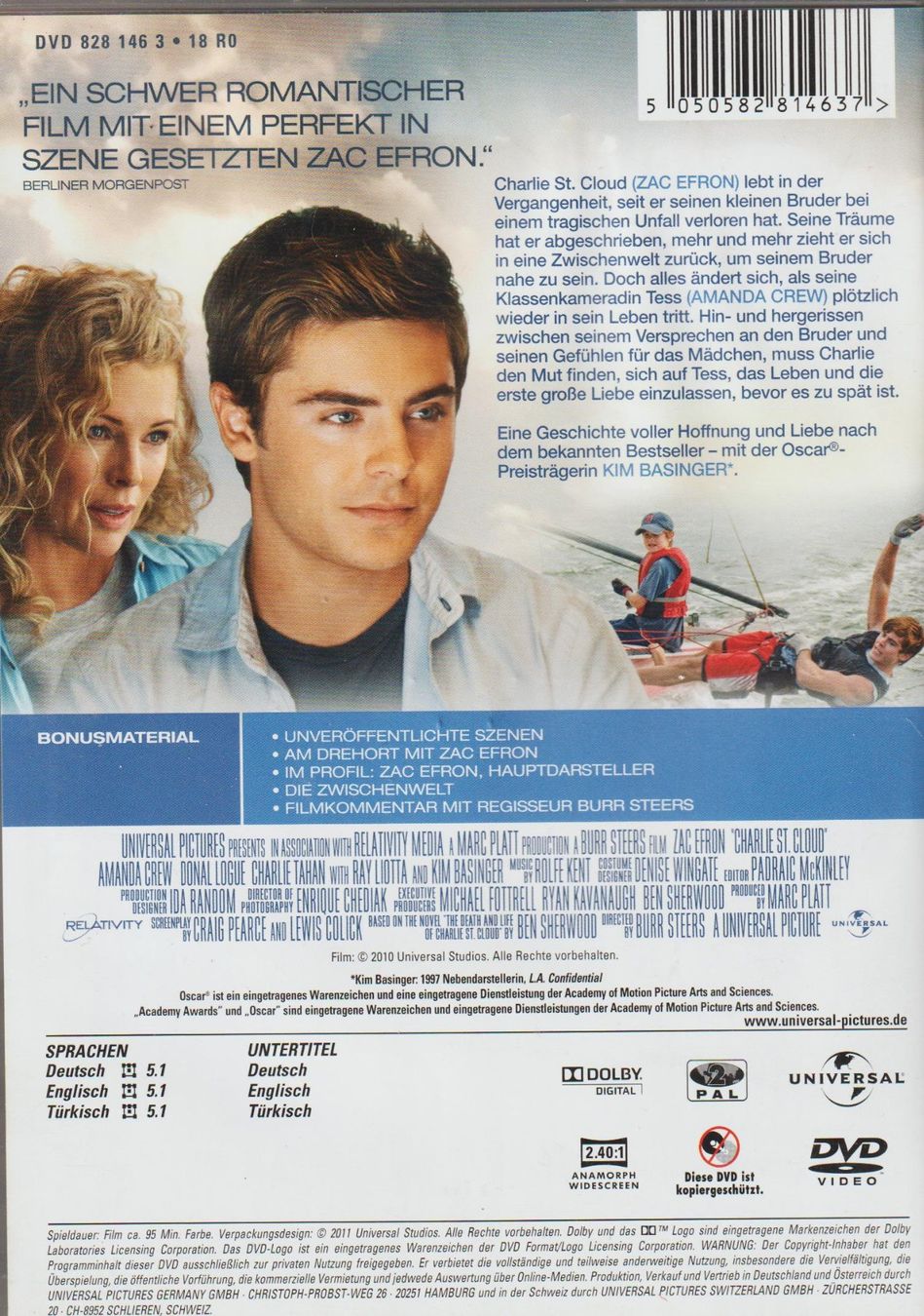 Tous les DVDs: WIE DURCH EIN WUNDER - DVD von 2011, mit Zac Efron – D'occasion à Zürich par Vinyl 1