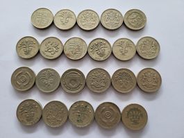 Münzen aus Großbritannien - 1£ Lot 3