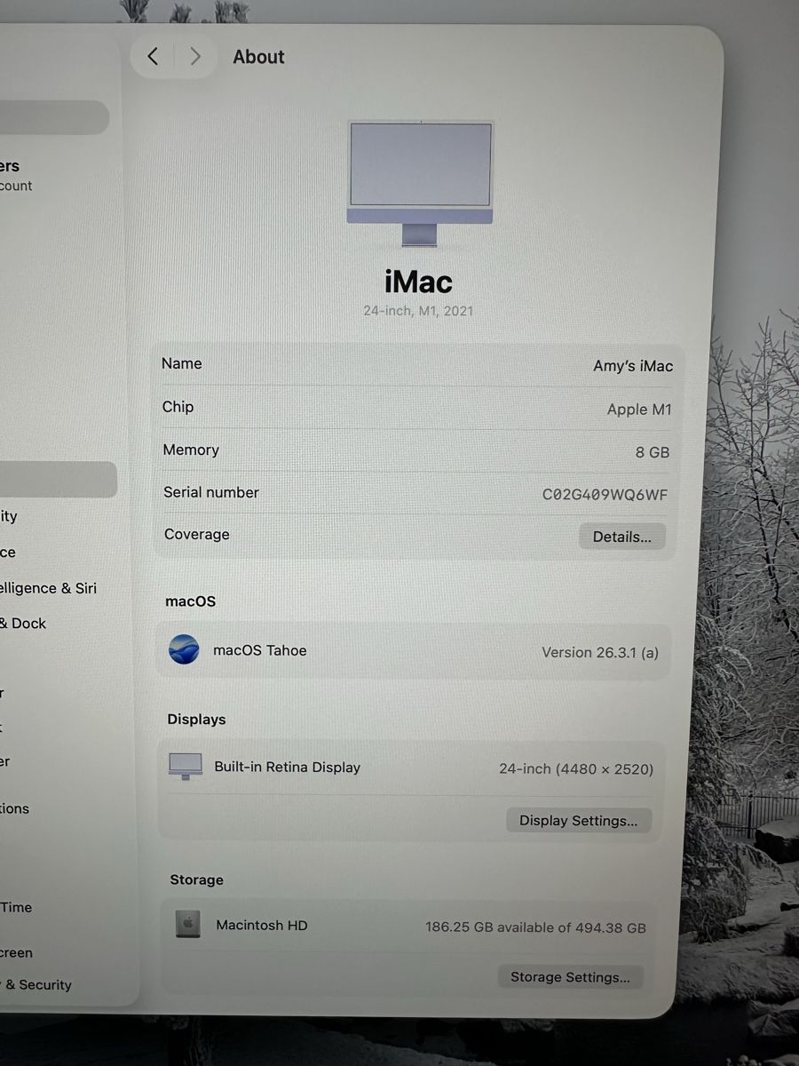 Apple PC: imac M1, 2021, like new, 8gb RAM, 500gb SSD – Nuovo (secondo la descrizione) da bözberg venduto da amy_7wz8 5