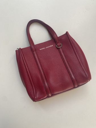 Marc Jacobs Ledertasche, Bordeauxrot