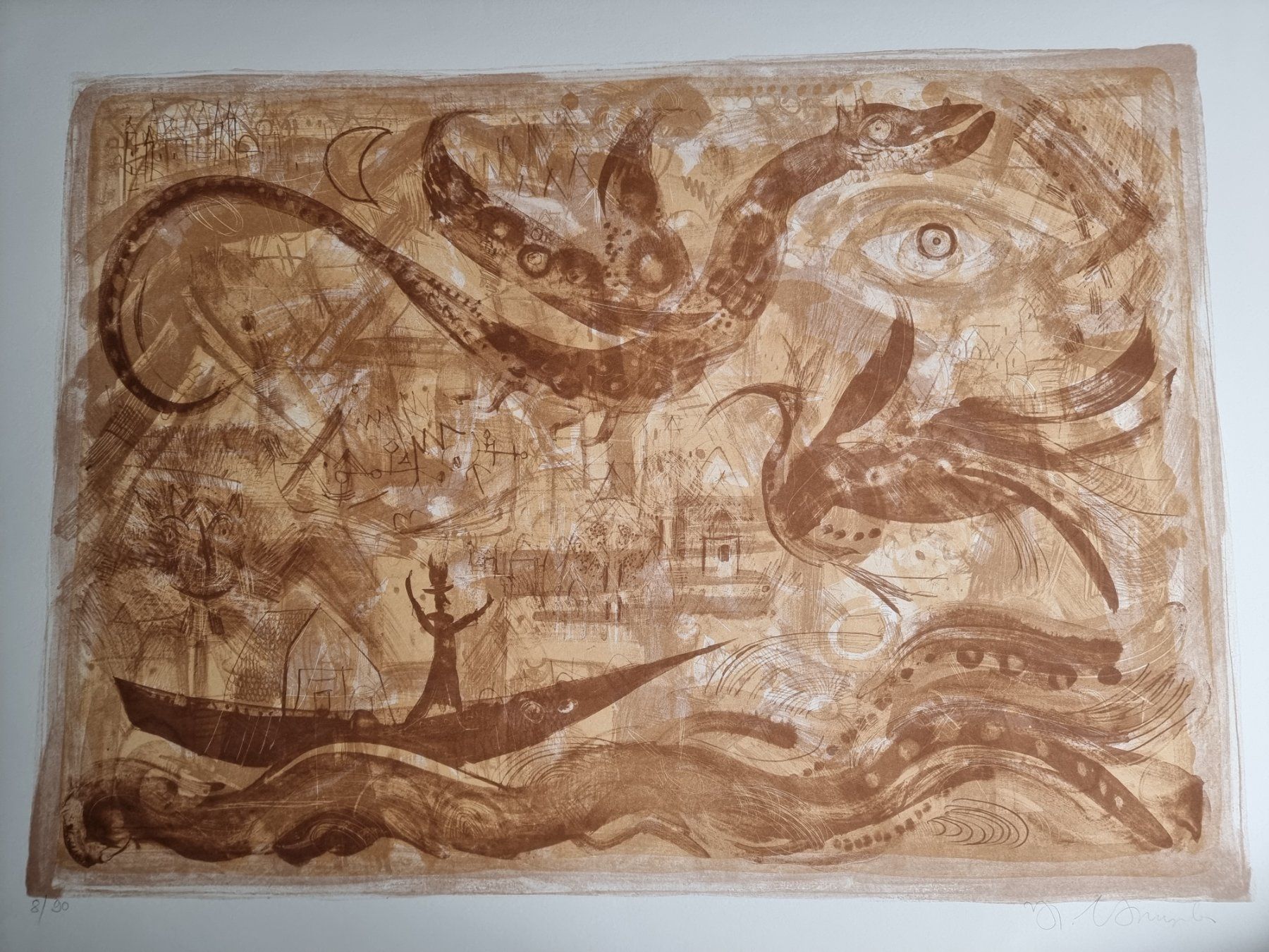 Grafica & Litografie: STRUPLER HANS-RUDOLF LITHOGRAPHIE SIGNIERT NUMMERIERT – Usato da Gersau venduto da kunst-online 2