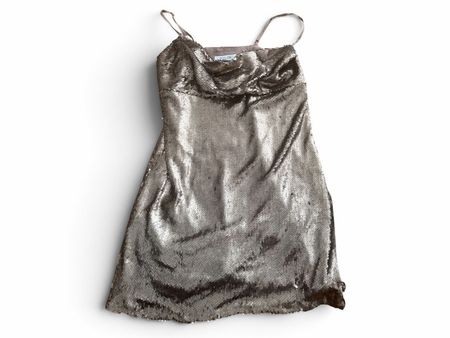 WYLLDR Sequin Dress Size M Bronze New  Condition