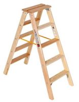 Holz-Stufenstehleiter 2x5 neu