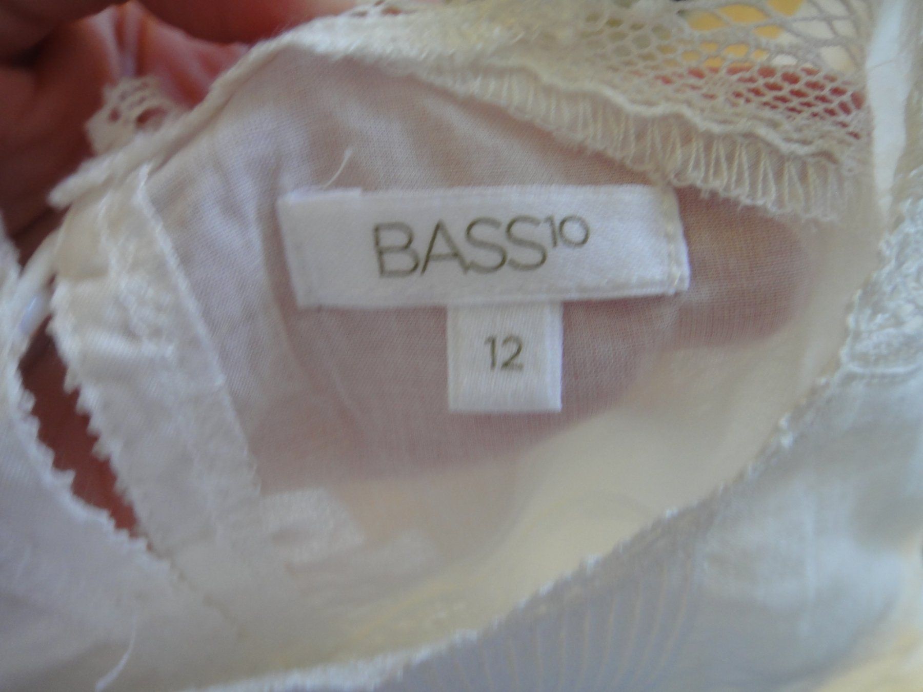 Camicette, T-shirt & Top: Weisse Spitzenbluse Grösse 10, BASS10 – Nuovo (secondo la descrizione) da Winterthur venduto da LemonTree5 2