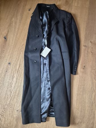 wolle herren lange Mantel made in Italy gr.42 neu mit etiket