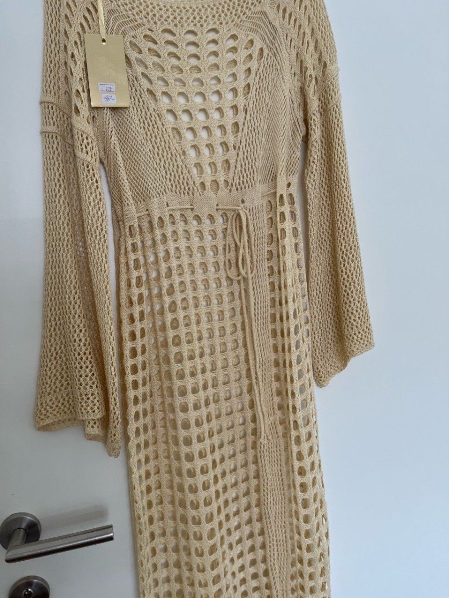 Vestiti: Strickkleid One Size, Farbe beige – Nuovo e nell'imballaggio originale da Triesen venduto da dardaleni 5