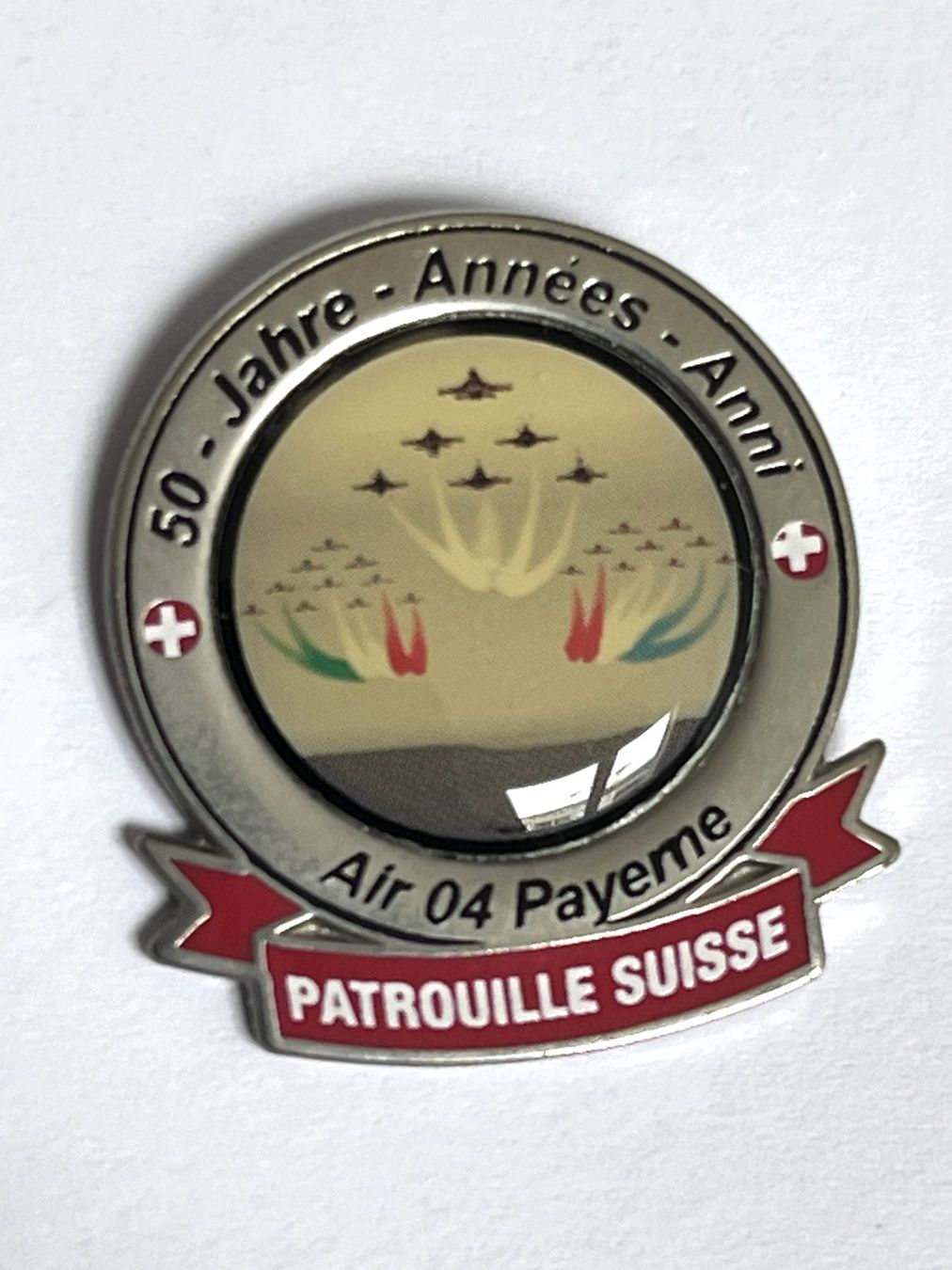 Schweizer Armee Placchette & Badge: Pin Schweizer Armee Patrouille Air 04 Payerne – Usato da Kriens venduto da TSCH1