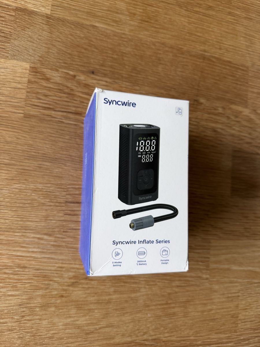 Compressori: Mini compressore portatile Syncwire Inflate 190 - Nuovo – Nuovo e nell'imballaggio originale da Ponte Capriasca venduto da dan_7mqv