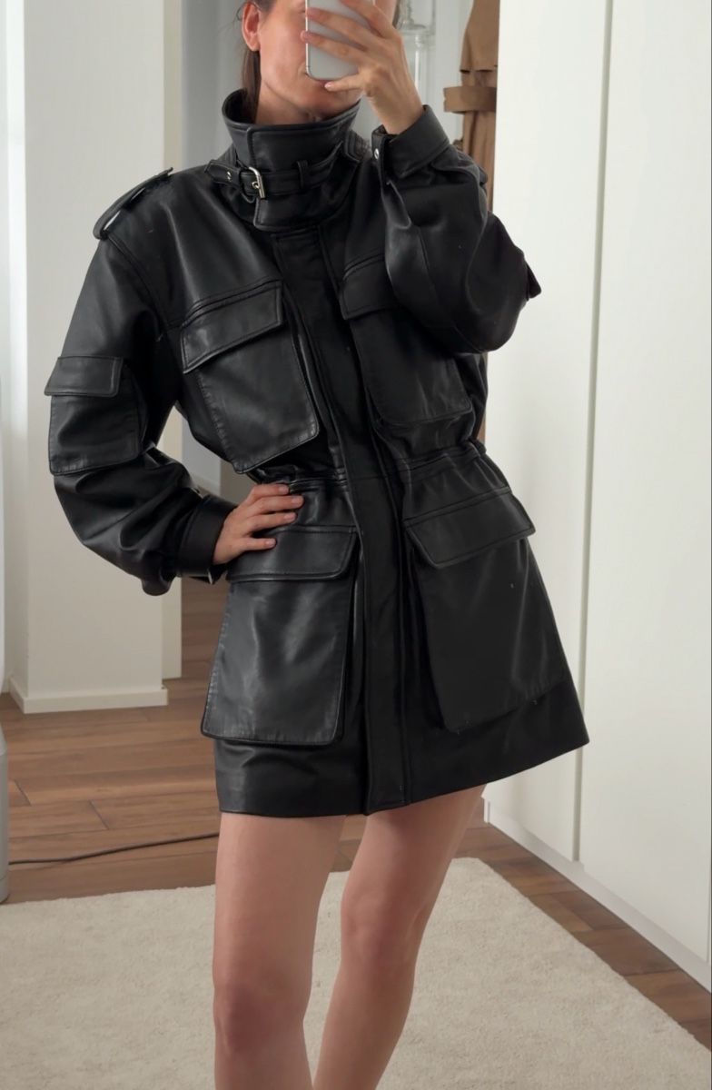 Vestes: Gestuz leather jacket  – Neuf (Voir description) à Paradiso par viorea 1