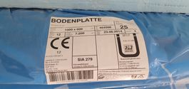 Bodenplatte Flumroc, 1000x600x25mm, NEU!