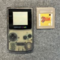 Gameboy Color Schwarz trans + Zelda auf English