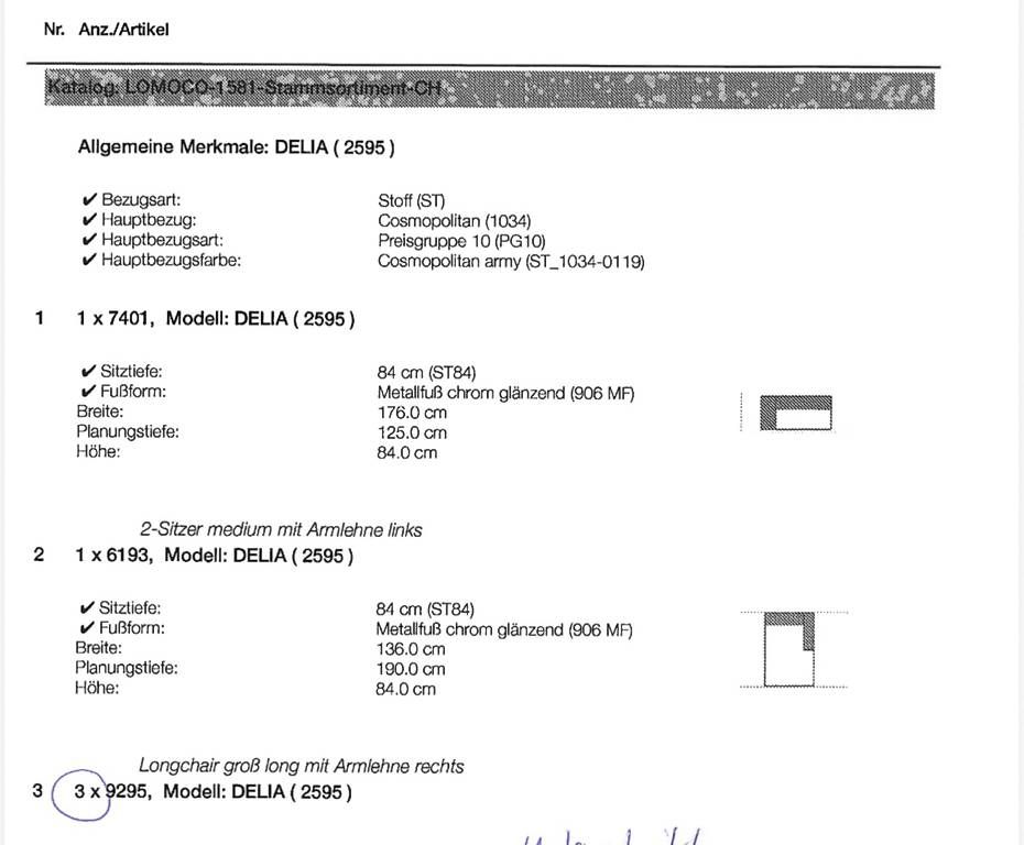 Divani: Delia Sofa  neuwertiger Zustand – Usato da Malters venduto da patrizia.schmid 2