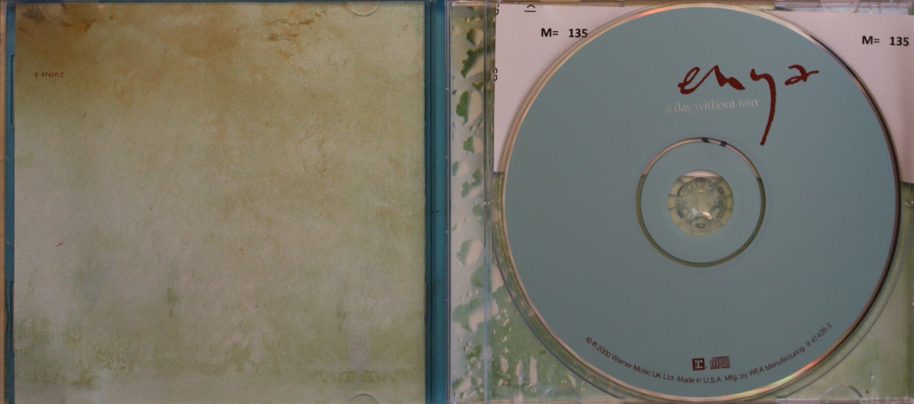 CD: Enya - A day without rain – Usato da Luzern venduto da CONTENTI 1