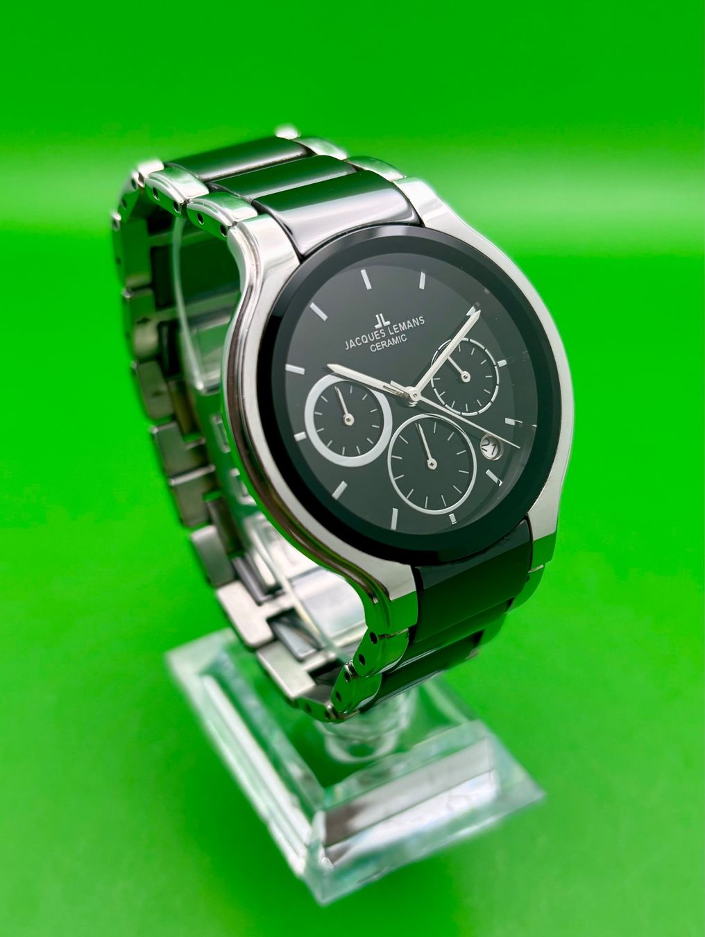 Jacques Lemans Uhren: JACQUES LEMANS CERAMIC CHRONOGRAPH DATE – Gebraucht aus Rorschach von ZeitWerk.10 1