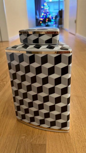 Vasen & Gefässe: Vase Schwarz Weiss Dekorativ – Gebraucht aus Horgen von Fioko1984 1