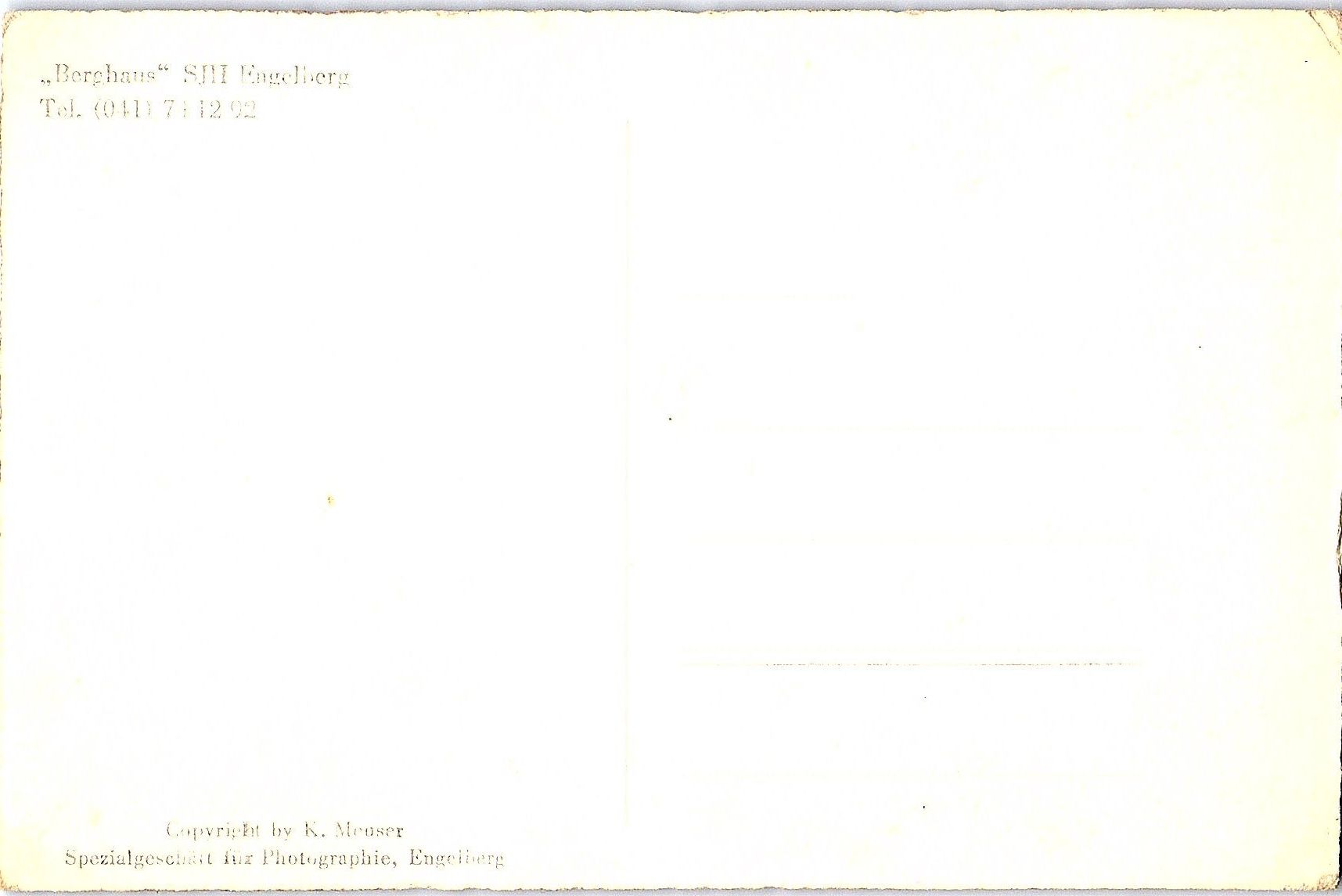Cartoline postali: AK Berghaus Engelberg – Usato da Würenlos venduto da KKMeister 1