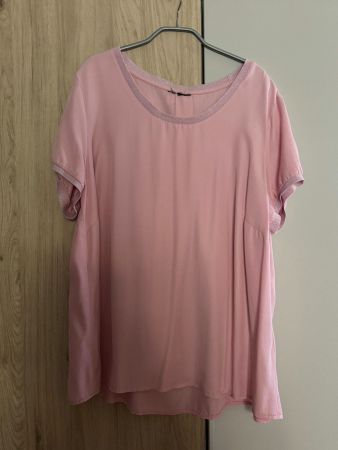 Chemisier rose poudré, détail noeud, idéal pour l'été,T 46🩷