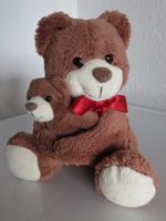 2 in 1 Teddybär, Teddy Bär, Mama-Bär + Baby-Bärli, 15 x13 cm