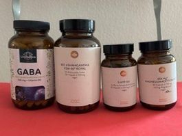 NEM-Paket "Schlaf gut": GABA, Ashwagandha, 5-HTP, Magnesium