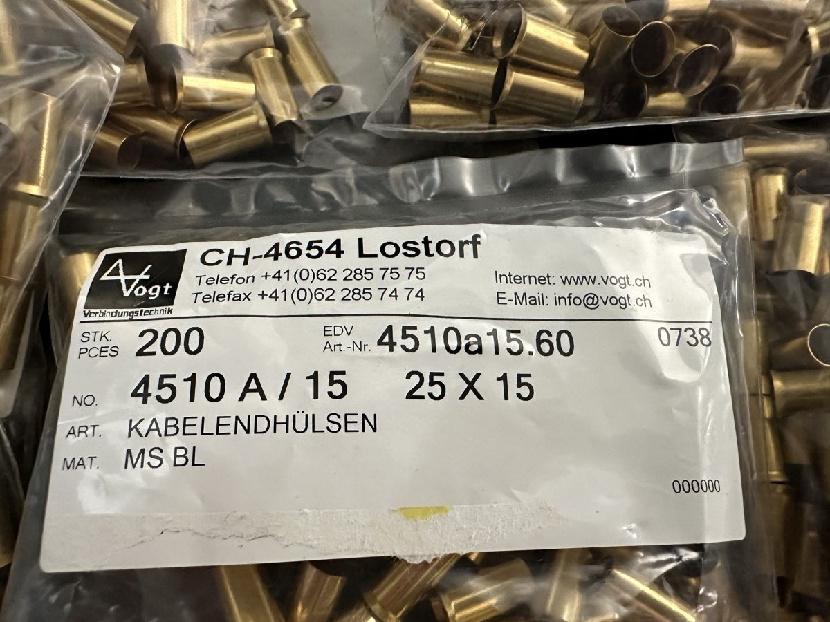 Kabel: KABELENDHÜLSEN – Neu und originalverpackt aus Uster von Hinze01 1