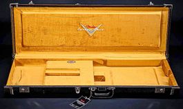 Fender USA Custom Shop Case Koffer Schwarz / Gold .... NEU