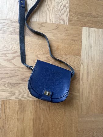Leder-Tasche dunkelblau, toll für Frühling/Sommer