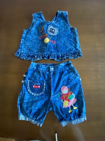 Denim-Set, 2-tlg Mädchen
