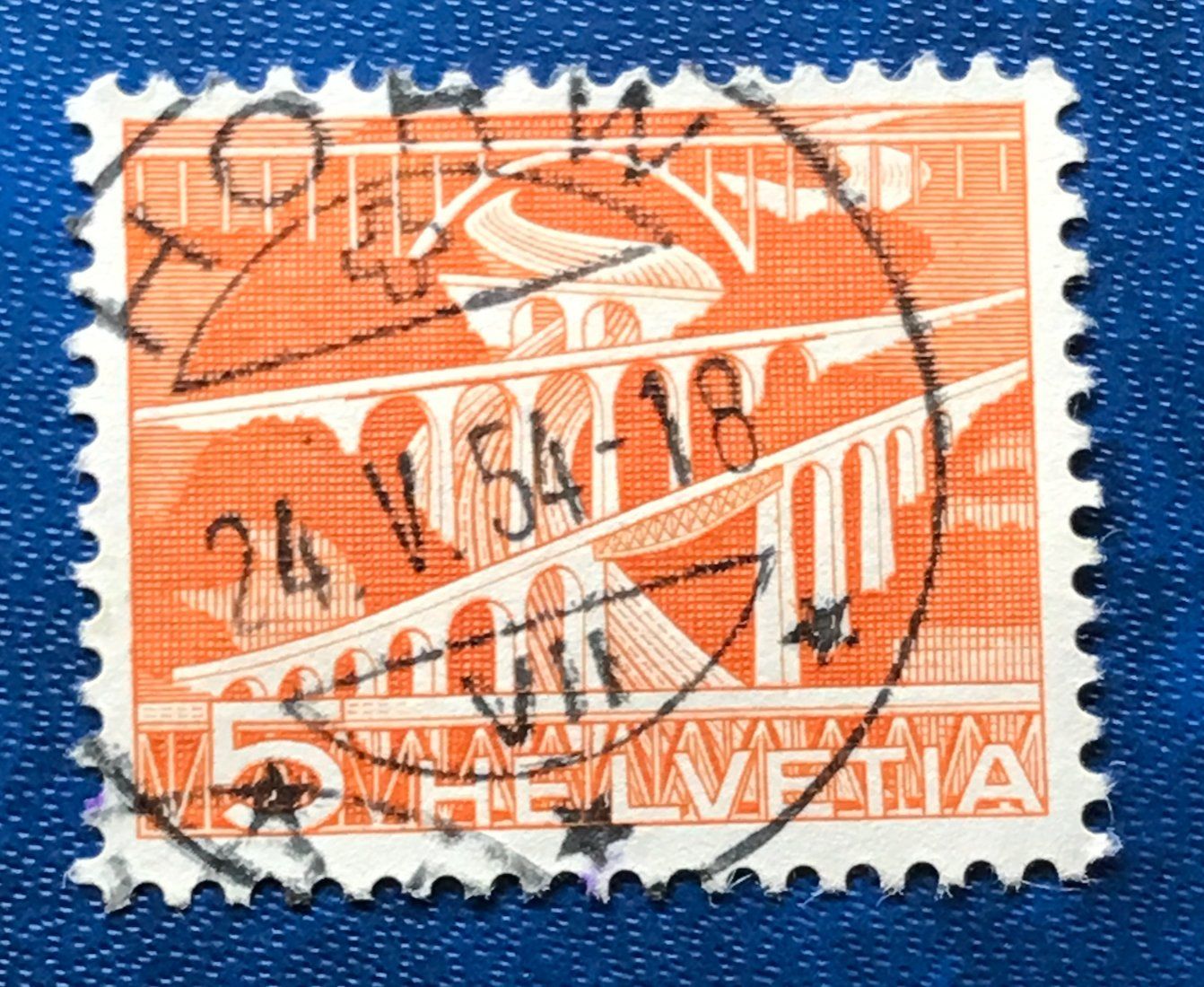 Tutti i francobolli: Nr.298 Technik und Landschaft GESTEMPELT  Horw – Usato da Aarau venduto da Billa007