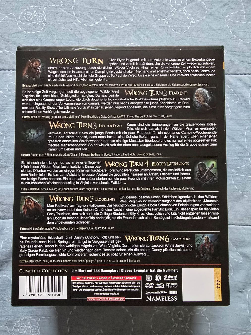 Tous les DVDs: Digibook Wrong Turn Complete Collection Lim. 444 – D'occasion à Luzern par silvermoon12 2