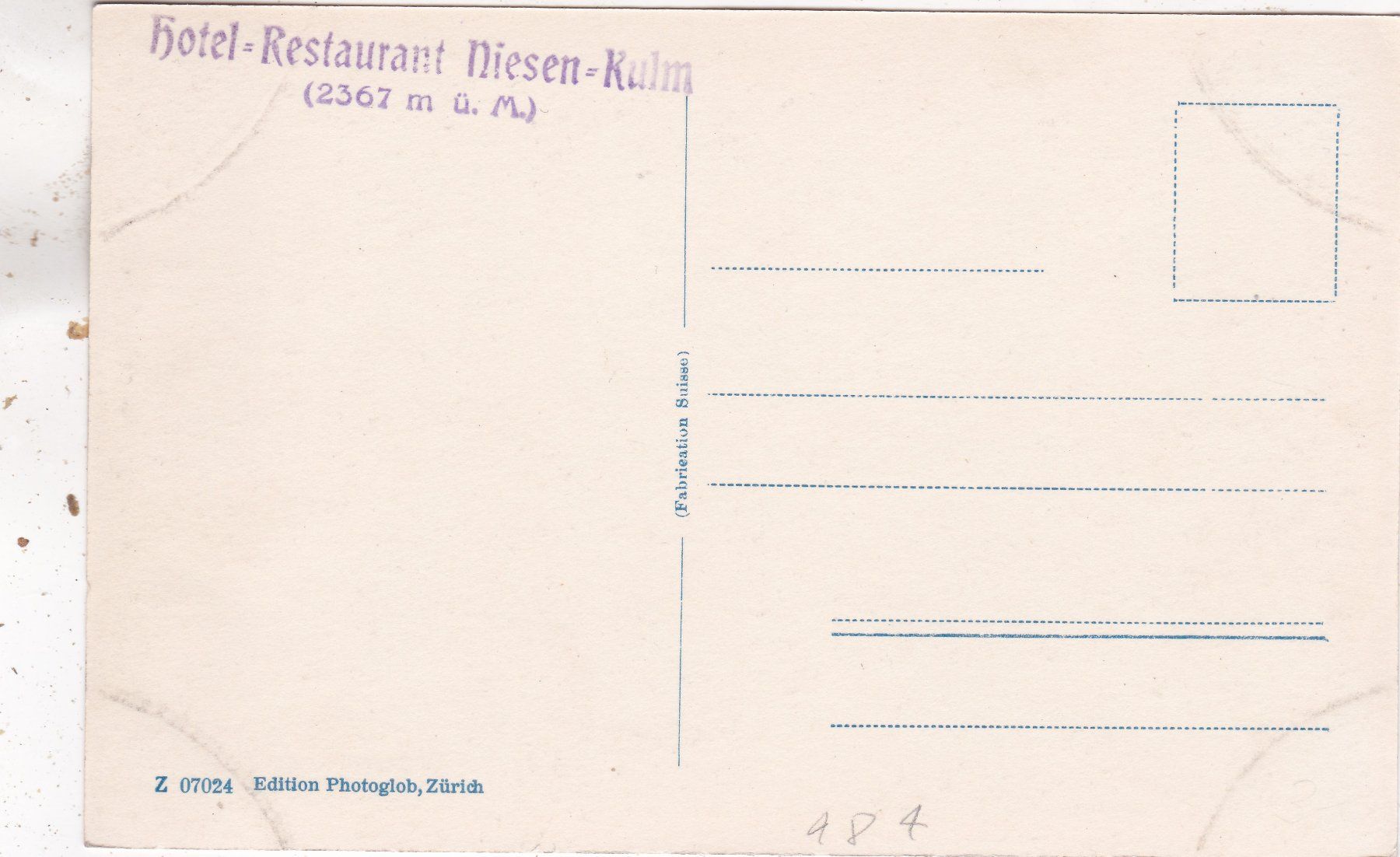 Cartes postales: Niesen Bahn mit Blümlisalp – D'occasion à Herisau par Lisegrat2008 1