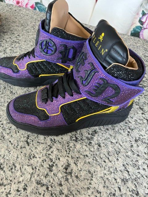 Philipp Plein Herrenschuhe: Philipp Plein Sneaker Gr. 40 Version Snoop Dogg, violett – Neu (gemäss Beschreibung) aus Valbella von Ischka01
