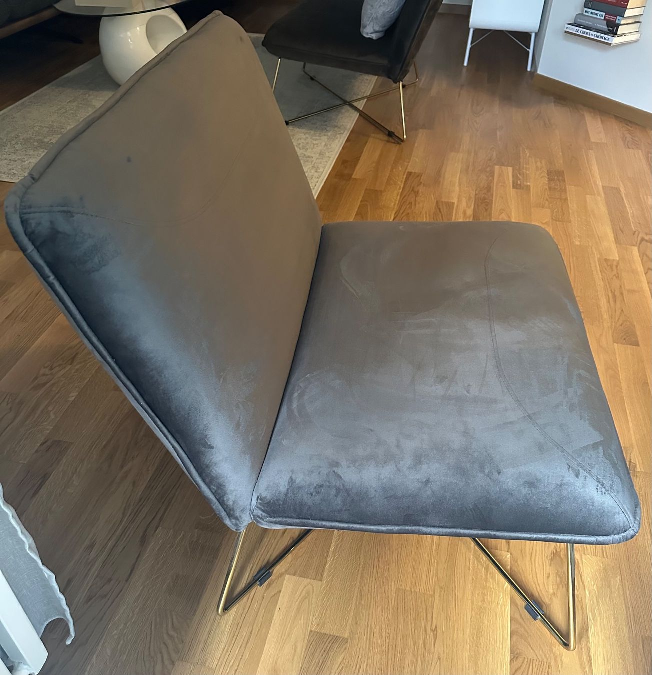 Poltrone: Livetastic SESSEL in Samt grau Neuwertig Sofa Grau – Usato da Zürich venduto da dr.sisi 2