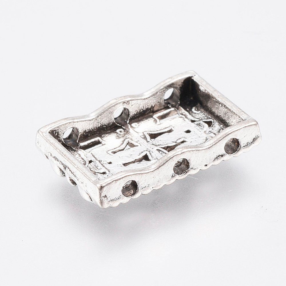 Perle (finte): Legierte Schiebeperlen Rechteck 17mm – Nuovo (secondo la descrizione) da Rüegsau venduto da Tausendfreund 1