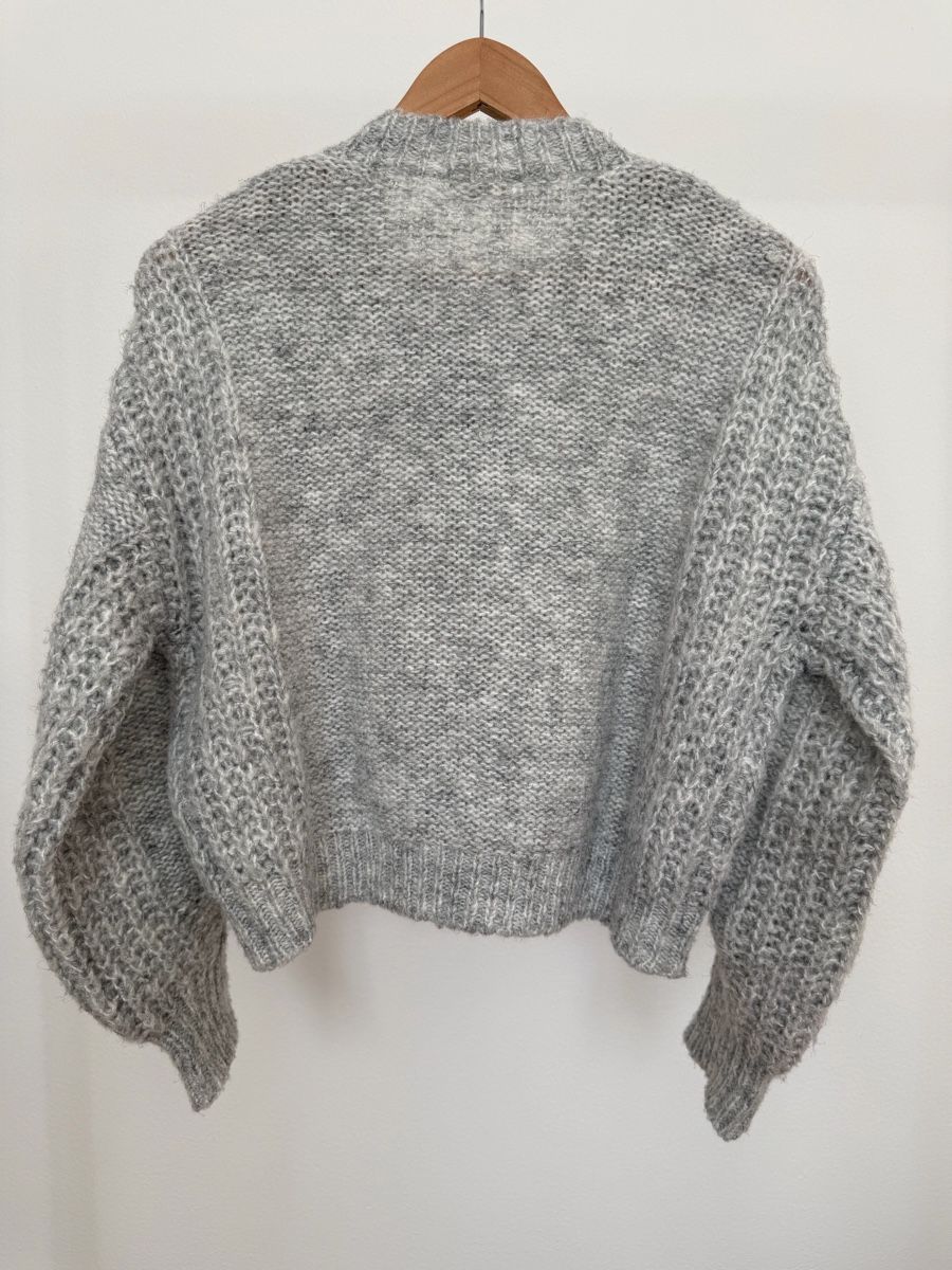 Maglioni & Felpe: Lässige Strickjacke, grau meliert, Gr. One size – Usato da Kriens venduto da MeinKleiderschrank 4