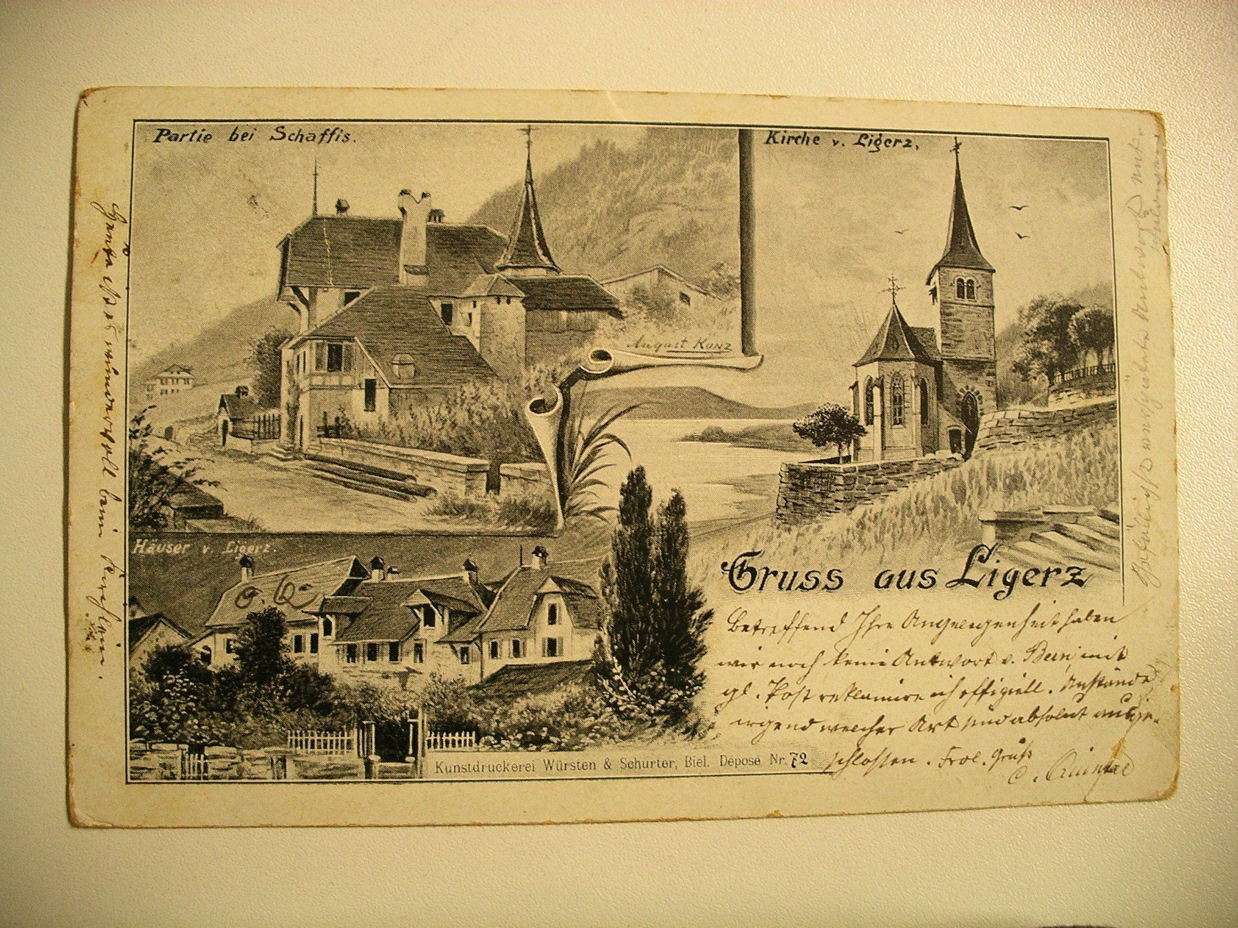 Cartoline postali: s/wAK LIGERZ – Usato da Oberhofen am Thunersee venduto da luuping99