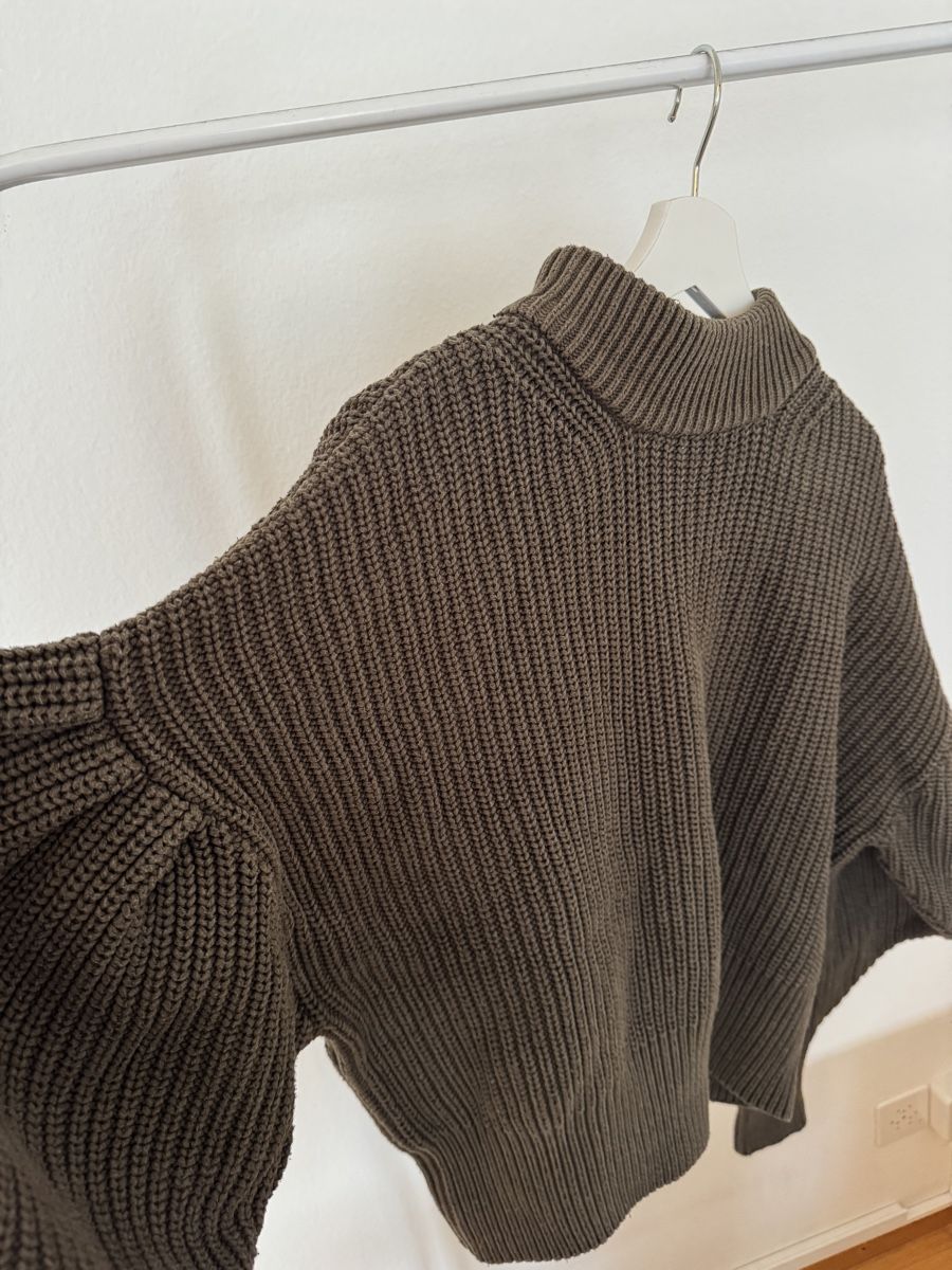 H&M Maglioni & Felpe: Strick-Pullover von H&M in Khaki, Grösse S – Usato da Zürich venduto da s.o13 1