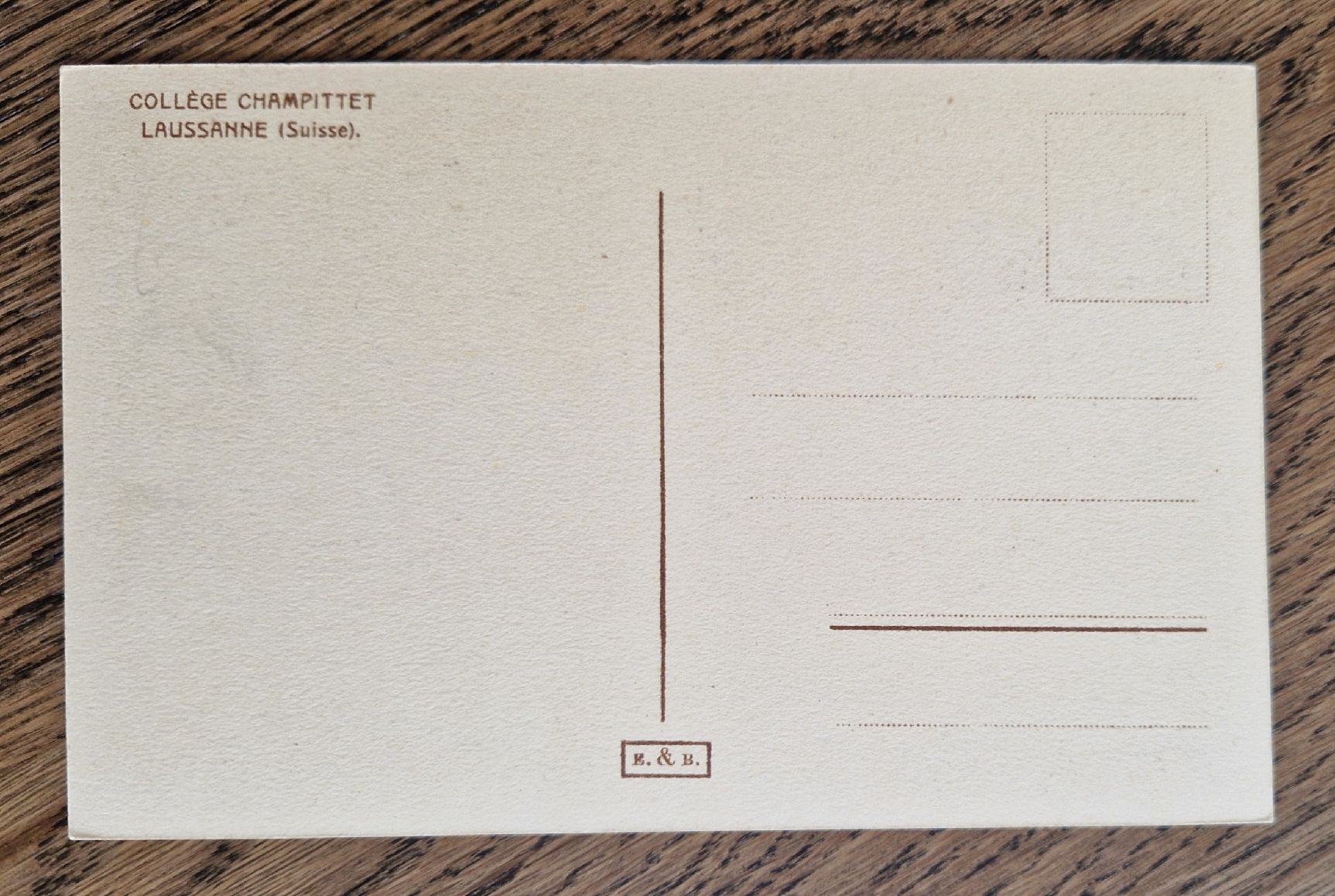 Cartoline postali: Collége Champittet, Lausanne – Usato da Ebikon venduto da Donar50 1