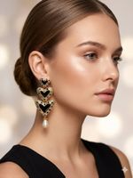 Boucles d'oreilles pendantes coeurs - Chic et élégant!