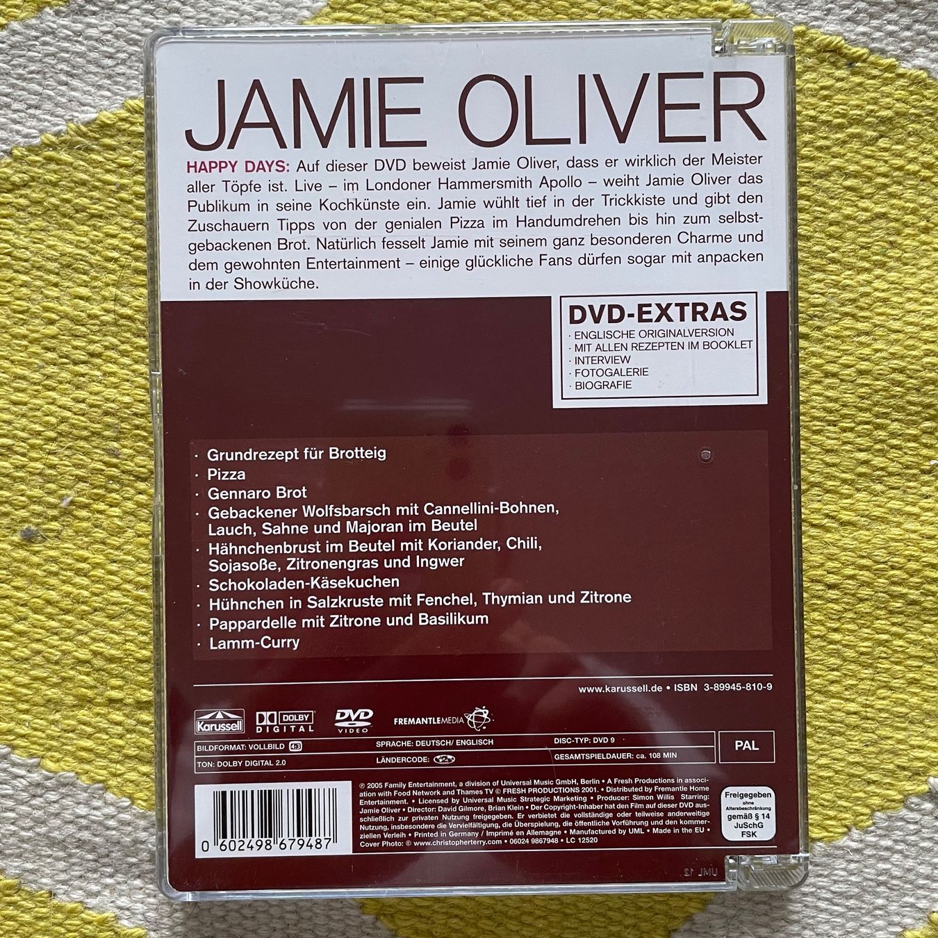 Tutti i DVDs: JAMIE OLIVER-DVD HAPPY DAYS – Usato da Rorschacherberg venduto da CD-Roli 1