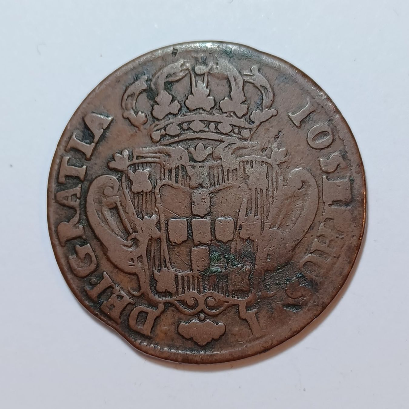 Alle Münzen: 10 Reis 1757 Portugal – Gebraucht aus Pfäffikon ZH von Welt_Muenzen 1