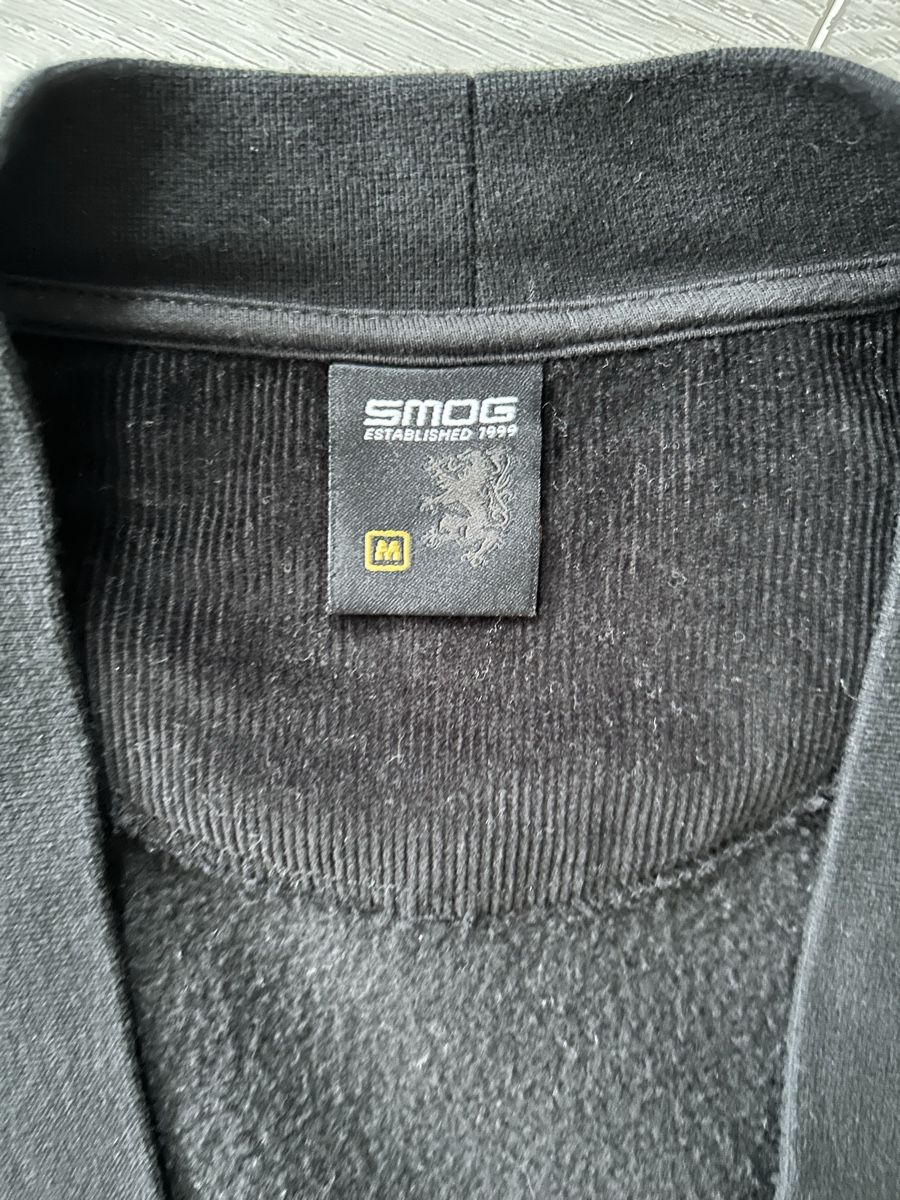 Giacche: Schwarze Jacke von Smog mit Ellenbogen-Patches, M – Nuovo (secondo la descrizione) da Strengelbach venduto da Xycy 1