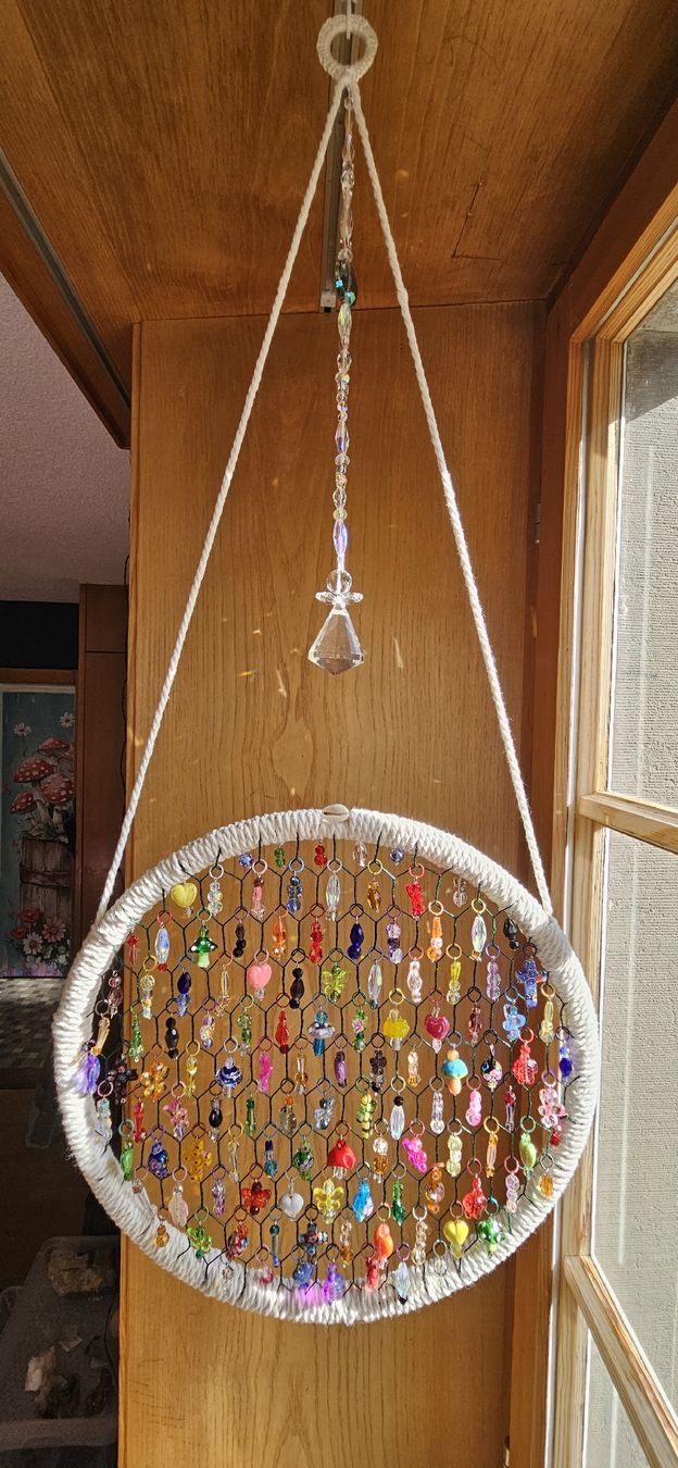 Alle Dekorationen: Handmade beaded suncatcher, 30cm diameter, unique design. – Neu und originalverpackt aus Flums von F.Mas 4